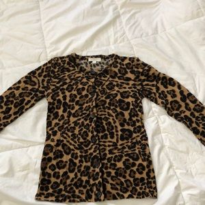 Genuine Gucci Leopard Print Cardigan Size 6